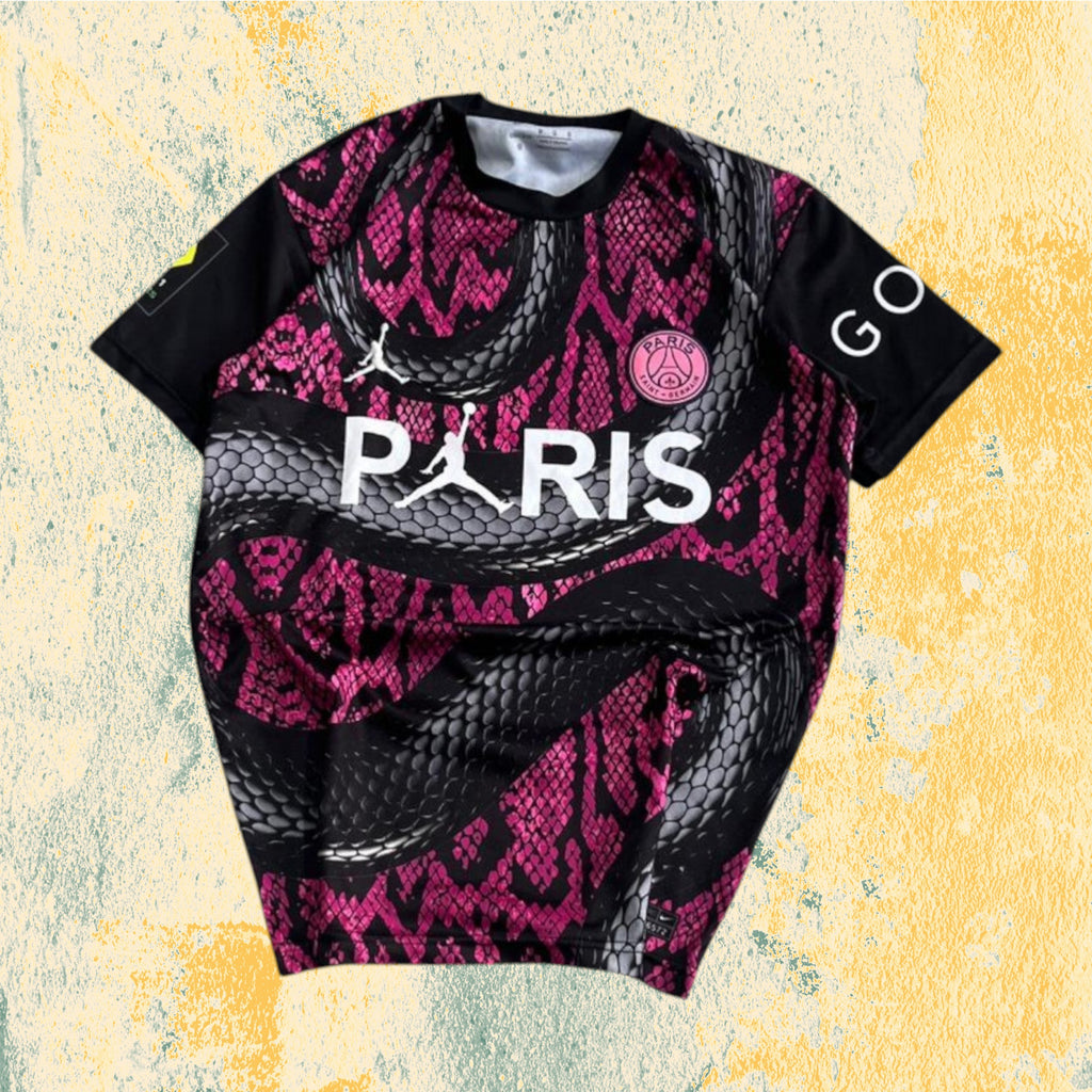 T-Shirt PSG Paris "Mbappè 7" Football Vintage Y2K 90s 2000s American Style (M)