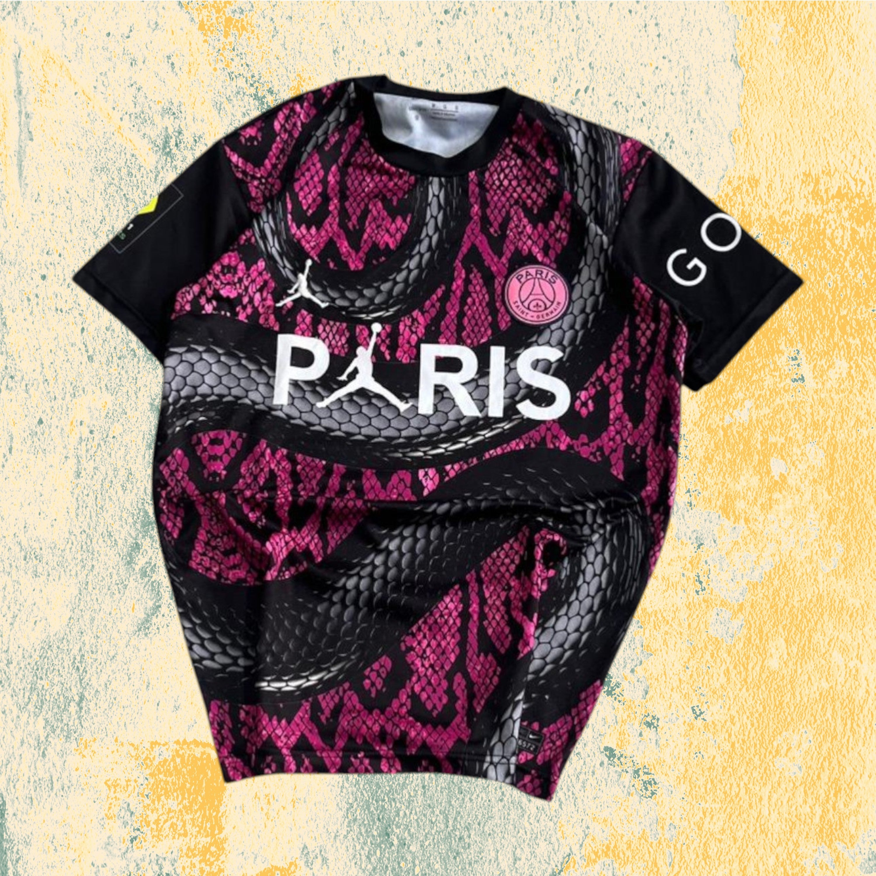 T-Shirt PSG Paris "Mbappè 7" Football Vintage Y2K 90s 2000s American Style (M)