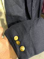 Blazer monopetto Aquascutum Blu molto scuro Rever a lancia Vintage Y2K (XXL) — foto 6