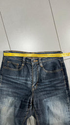 Jeans Blu Denim Scolorito Vintage Y2K (S) — foto 7