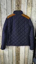 Giacca Imbottita Lauren Ralph Lauren Vintage Y2K Blu Spalle Pelle (S) — foto 5