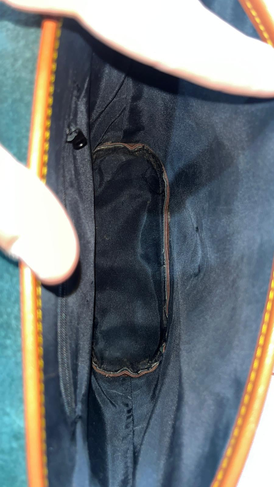 Borsa a tracolla Dooney & Bourke Pelle Verde Scuro Marrone Vintage Y2K — foto 8