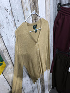 Cardigan Lauren Ralph Lauren Oro Bronzo Metallizzato Vintage Y2K (XL) — foto 5