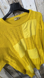 Airball Maglione Giallo con Toppe Vintage Y2K (L) — foto 4