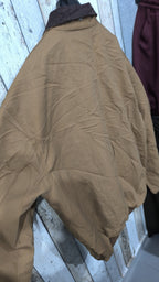 Giacca da lavoro Carhartt FR Zip Colletto Velluto Marrone Chiaro Vintage Y2K (3XG Tall) — foto 7