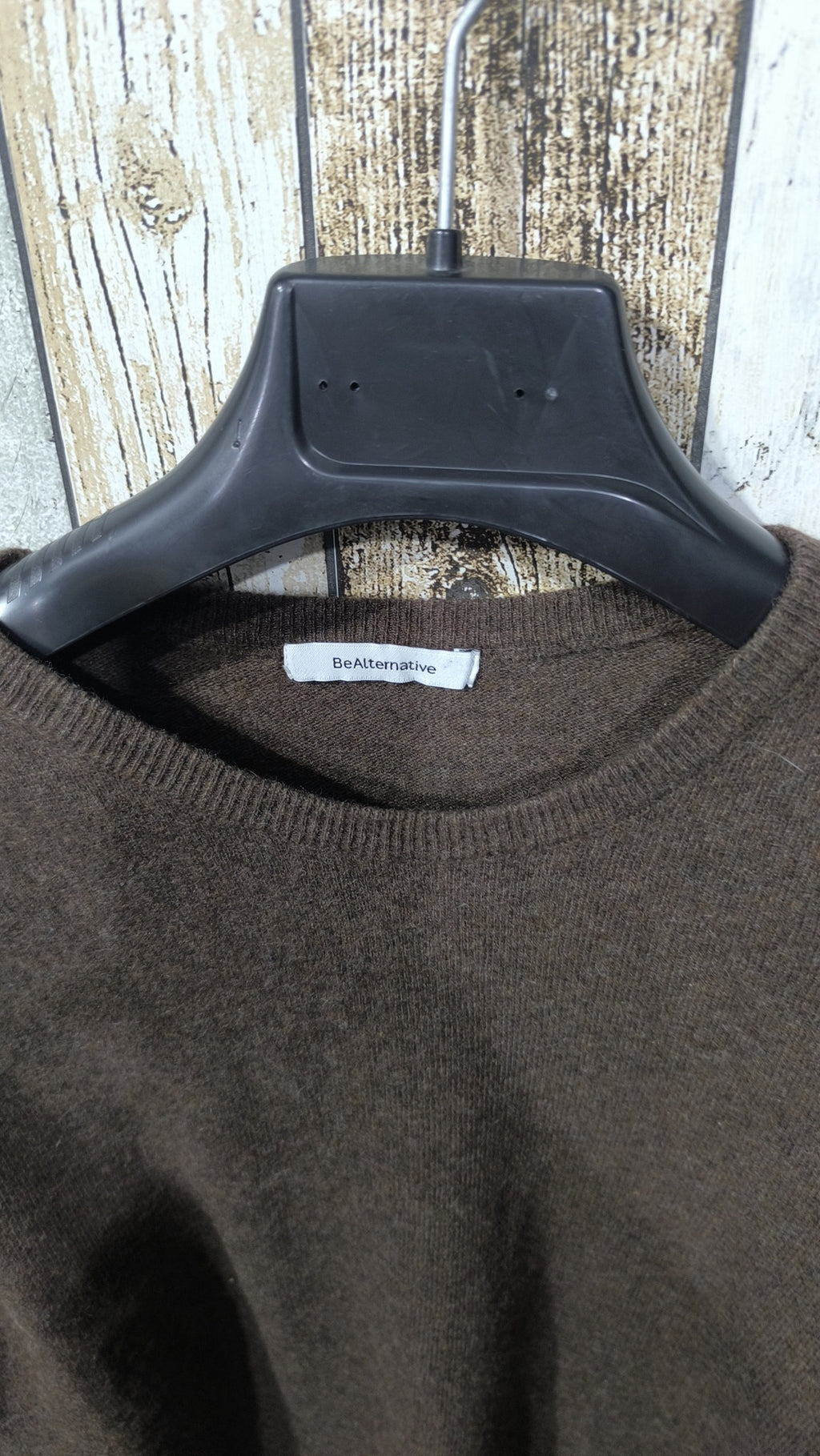 Maglione girocollo BeAlternative Marrone scuro Vintage Y2K (XL) — foto 4