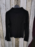 Maglione collo alto United Colors of Benetton Nero Vintage Y2K (S) — foto 5