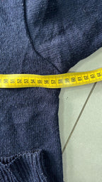 Maglione Girocollo Burberrys Logo Rosso Blu Navy Vintage Y2K — foto 7
