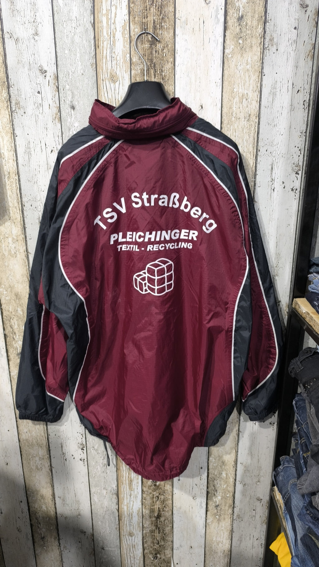 Track Jacket JAKO Full Zip Bordeaux Nero Bianco Vintage Y2K (L) — foto 7
