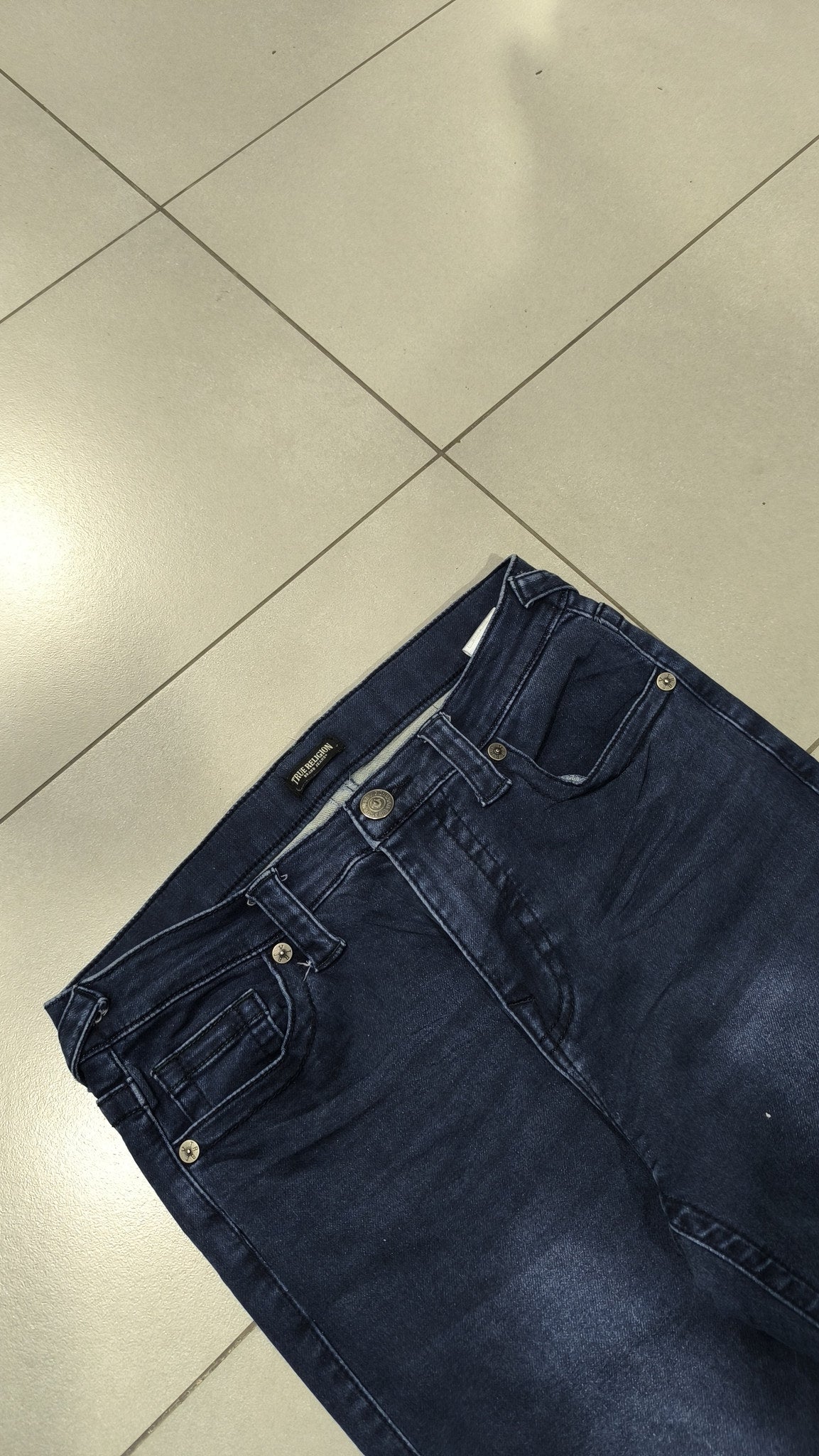 Jeans True Religion 5 Tasche Blu Scuro Vintage Y2K (S) — foto 6