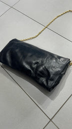 Borsa Clutch a Tracolla Catena Dorata Nero Vintage Y2K — foto 5