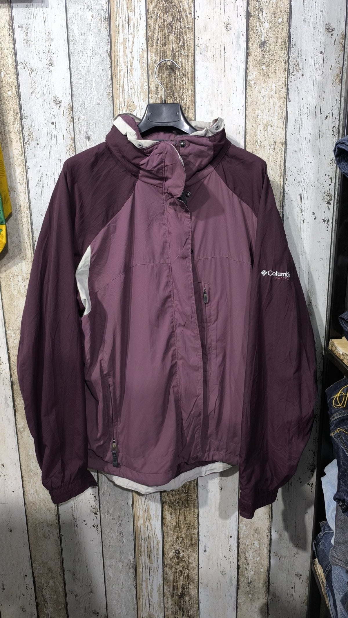 Giacca a vento Columbia Cappuccio ripiegabile Vintage Y2K Donna (XL) — foto 3