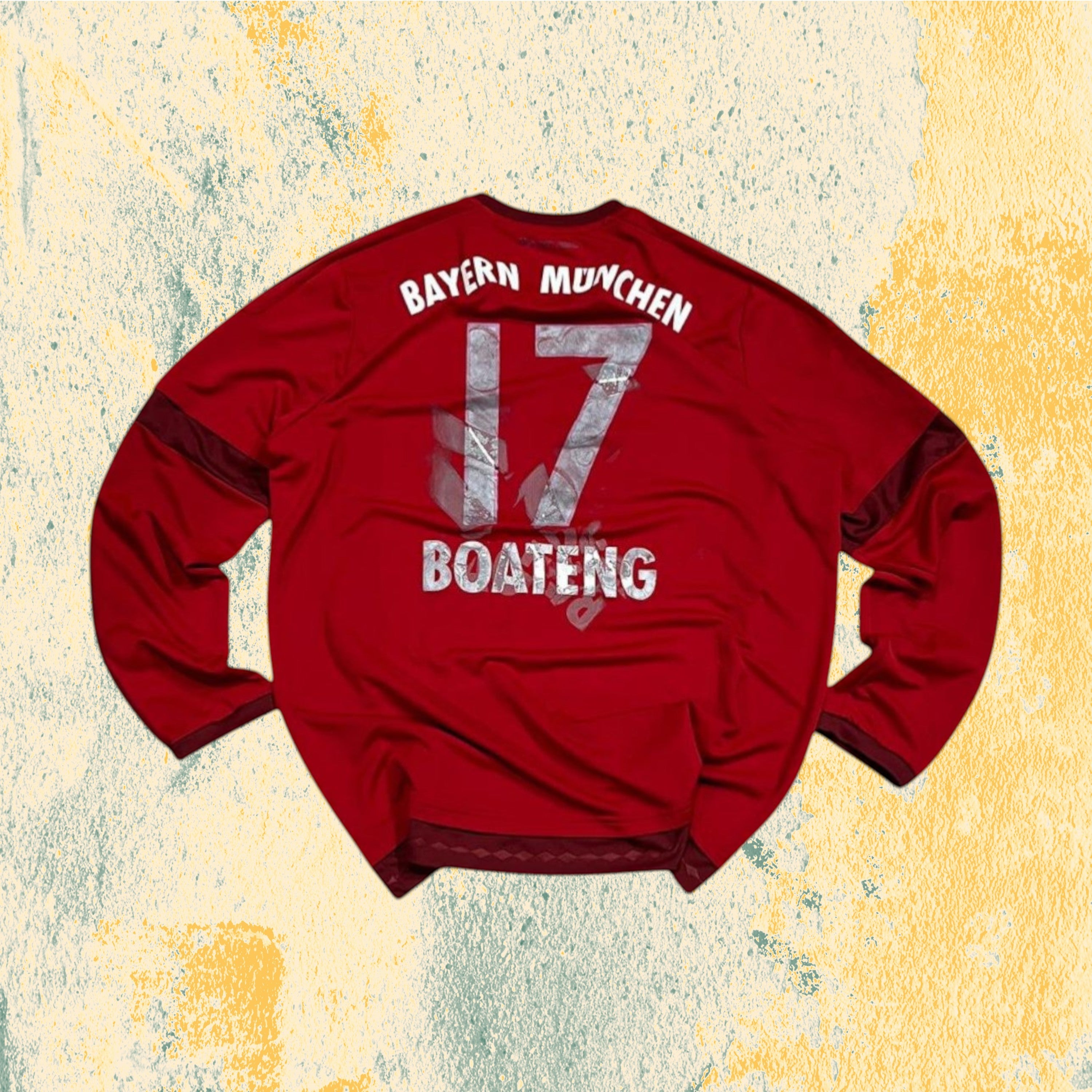 T-Shirt Bayern Monaco Adidas "Boateng 17" Football Vintage Y2K 90s 2000s American Style (XL)