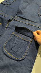 Pantaloni Cargo in Denim Blu Scuro Vintage Y2K (46) — foto 7