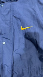 Giacca Sportiva Nike con Cappuccio Blu Navy Giallo Vintage Y2K (XL) — foto 5