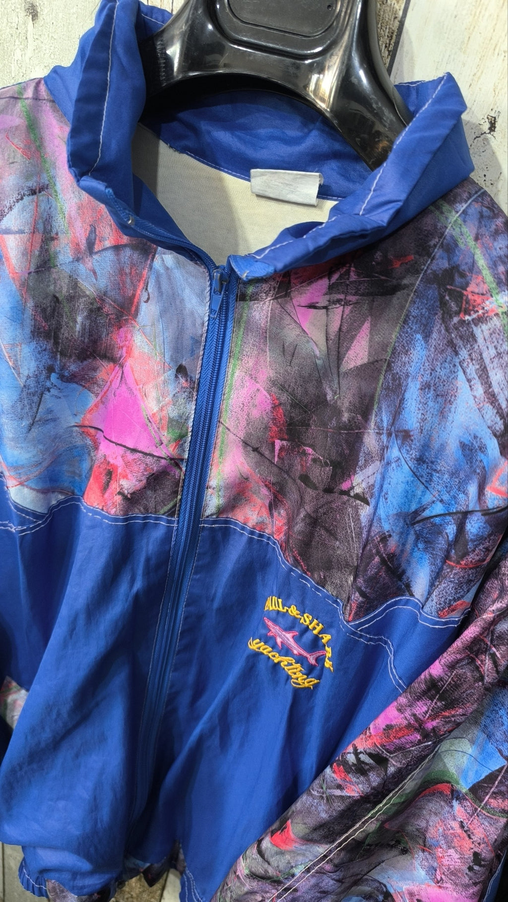 Felpa sportiva Paul & Shark Full Zip Collo Alto Multicolore Vintage Y2K (XL) — foto 4