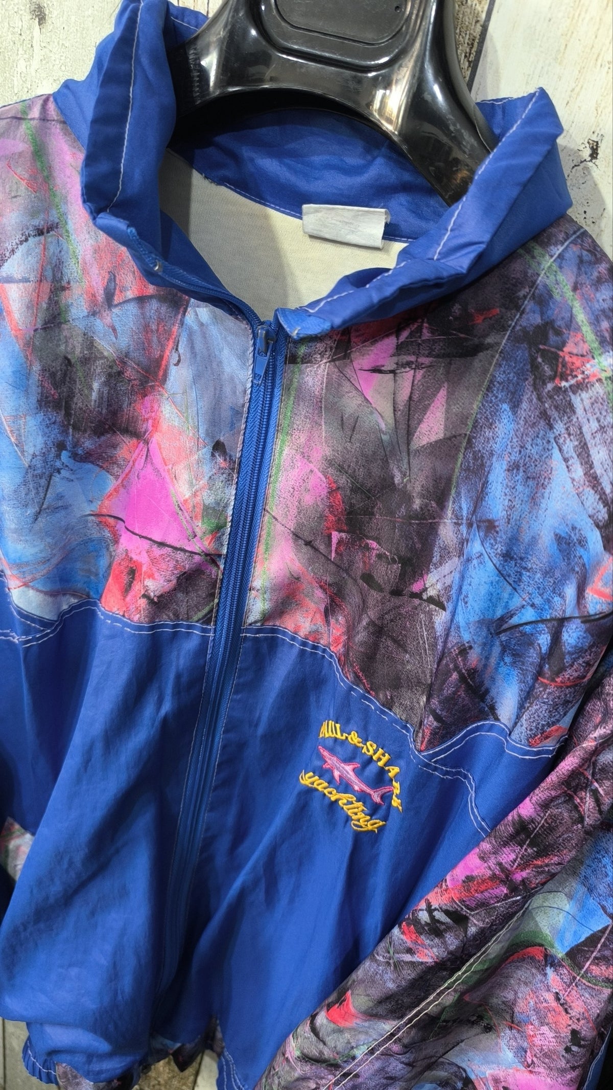Felpa sportiva Paul & Shark Full Zip Collo Alto Multicolore Vintage Y2K (XL) — foto 4