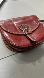 Borsa a tracolla in pelle Bordeaux Vintage Y2K — foto 8