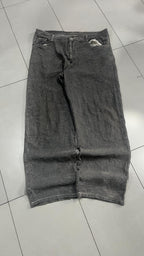 Jeans Grigio Scuro Ricamo Drago Vintage Y2K (41) — foto 4