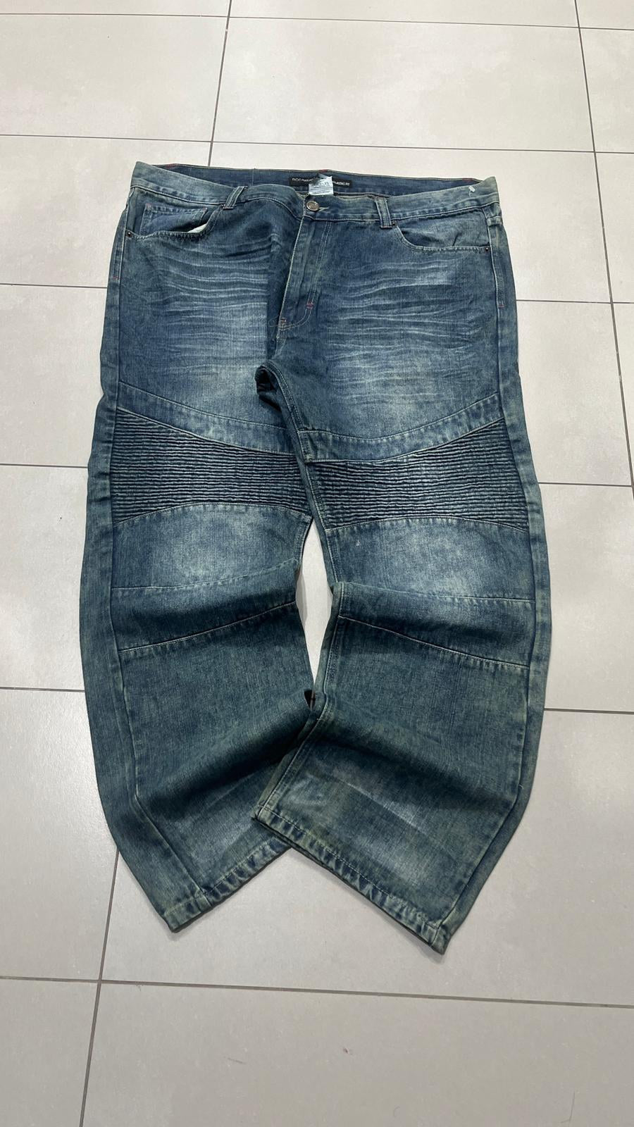 Jeans Denim Rocawear Classic Fit Vintage Y2K Blu Délavé — foto 3