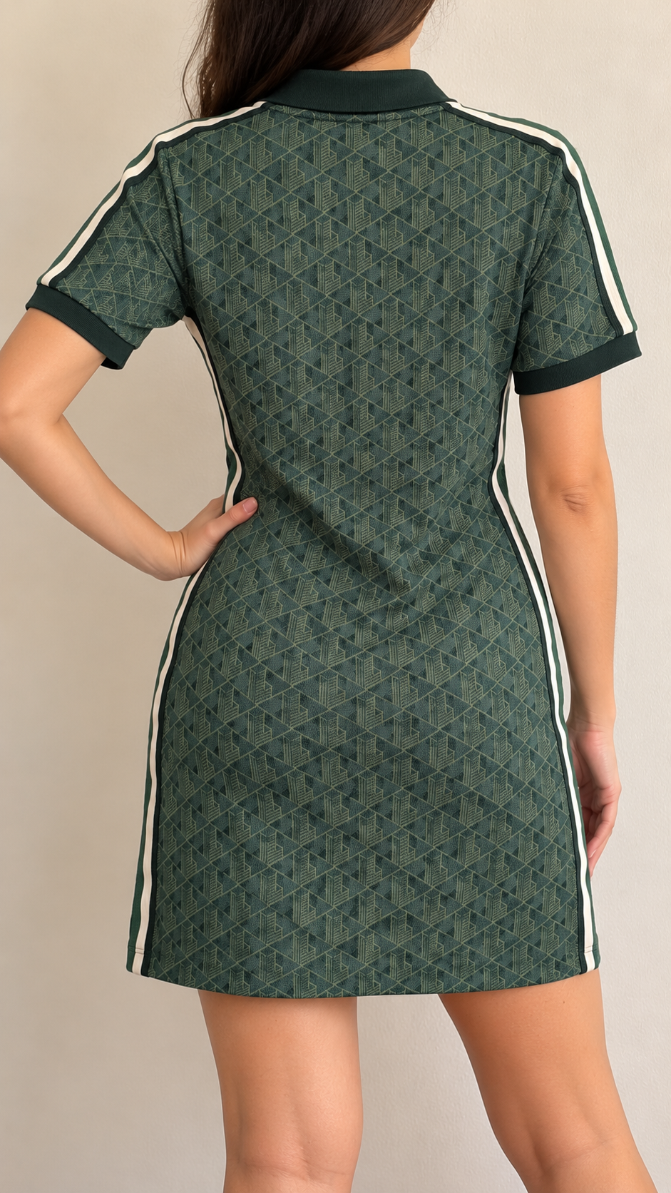 Vestitino Donna con bottoni Lacoste Geometrica Vintage Y2K Donna (44)