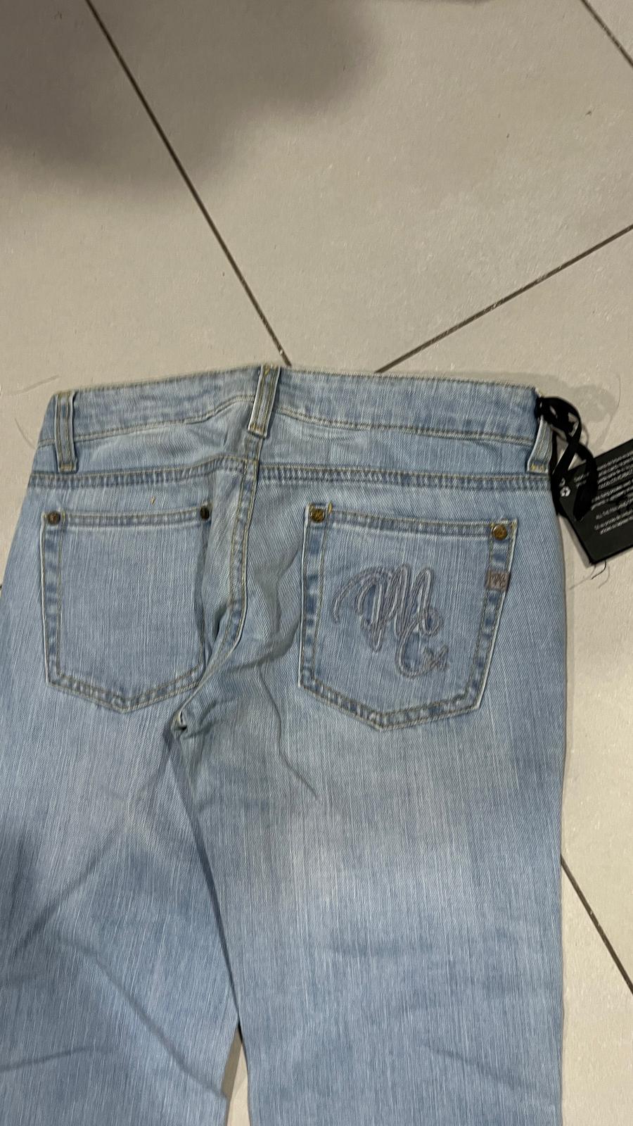 Denim Jeans Baggy Fit Embroidered  (XXS)