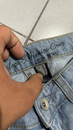 Denim Jeans Baggy Fit Embroidered  (XXS)