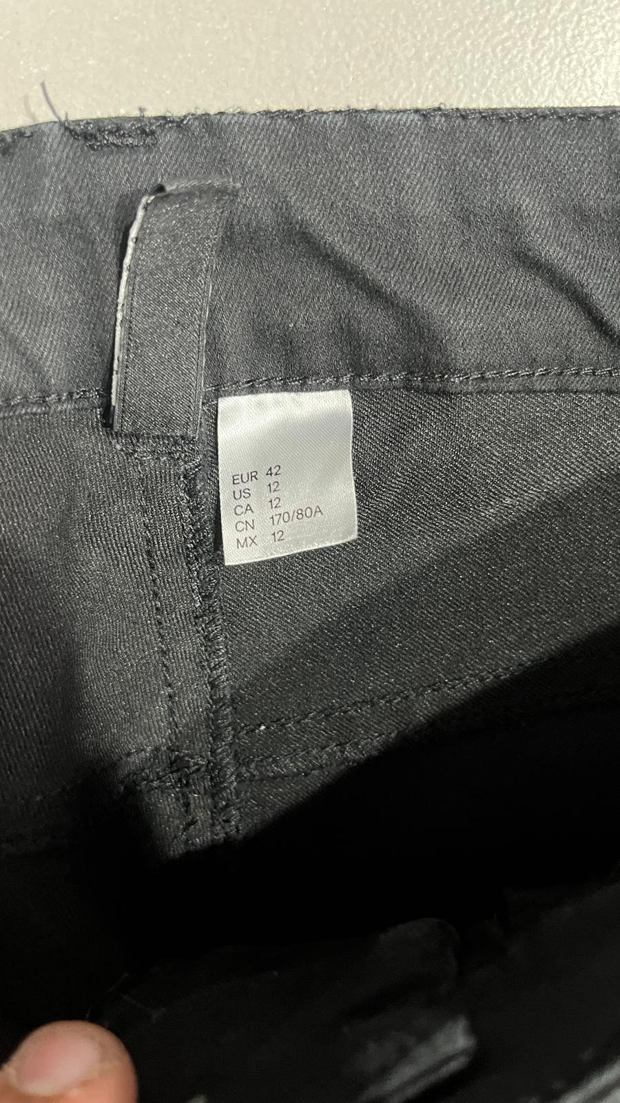 Denim Jeans Bootcut Flare Black  (S)