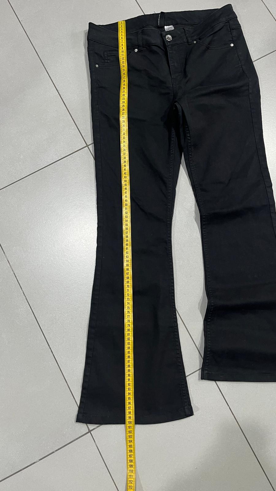 Denim Jeans Bootcut Flare Black  (S)