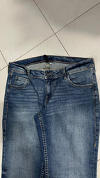 Denim Jeans Washed Baggy Fit  (L)