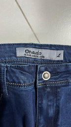 Denim Jeans Embroidered Straight Fit  (M)