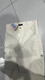 Cotton Cargo Pants Beige Baggy Fit  (M)