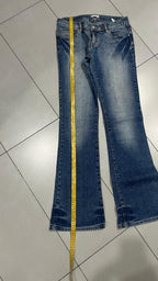 Denim Jeans Embroidered Washed  (S)