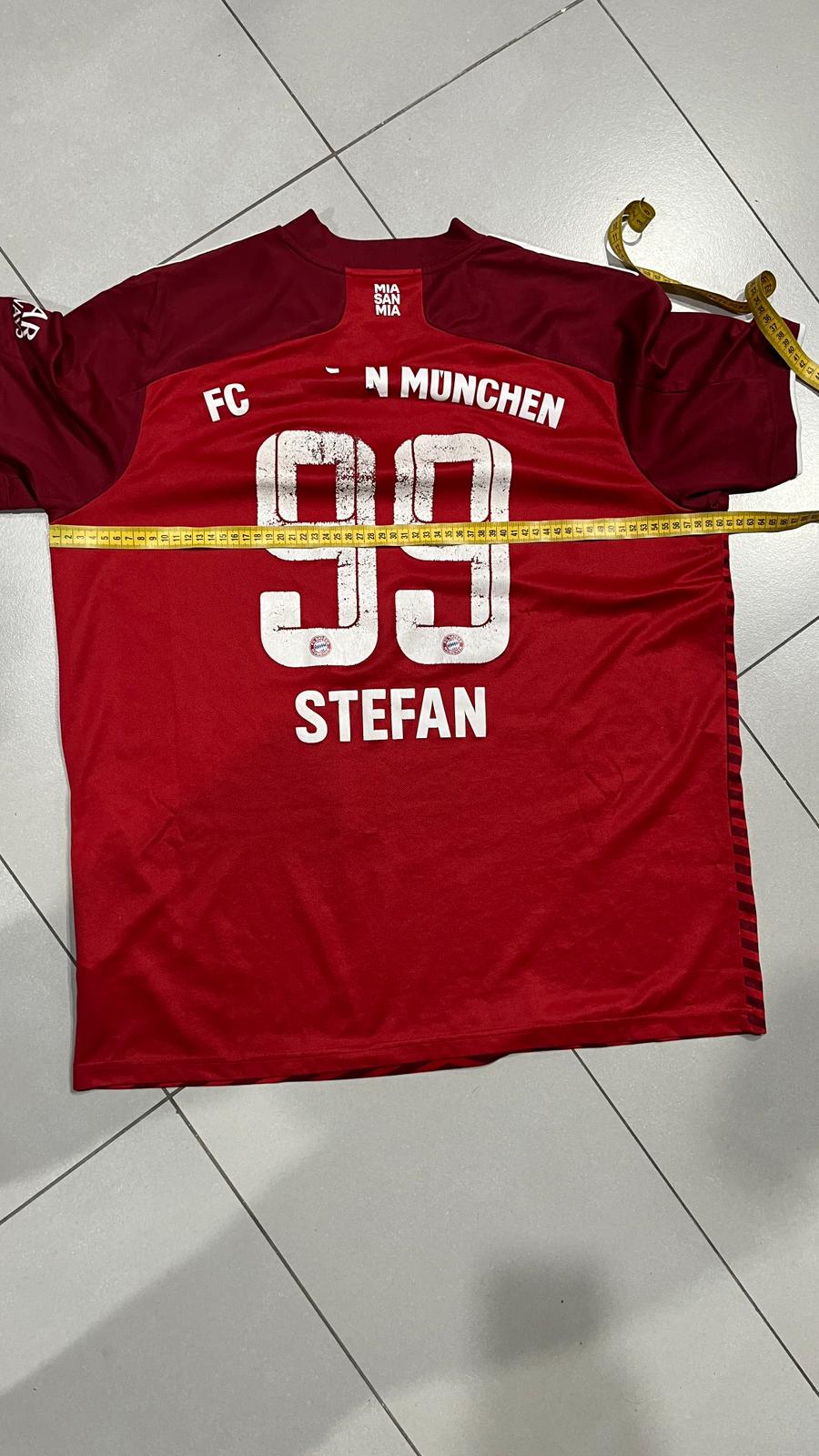 T-Shirt Adidas Bayern Monaco "Stefan 99" Football Vintage Y2K 90s 2000s American Style (L)