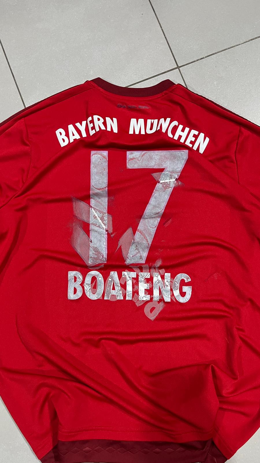 T-Shirt Bayern Monaco Adidas "Boateng 17" Football Vintage Y2K 90s 2000s American Style (XL)