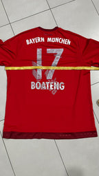 T-Shirt Bayern Monaco Adidas "Boateng 17" Football Vintage Y2K 90s 2000s American Style (XL)