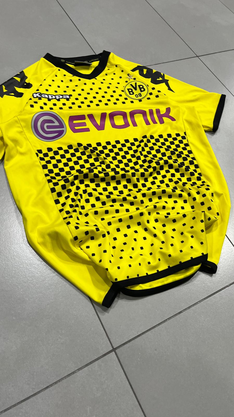 T-Shirt BVB Borussia Dortumund "Leitner 7" Football Jersey Vintage Y2K 90s 2000s (S)