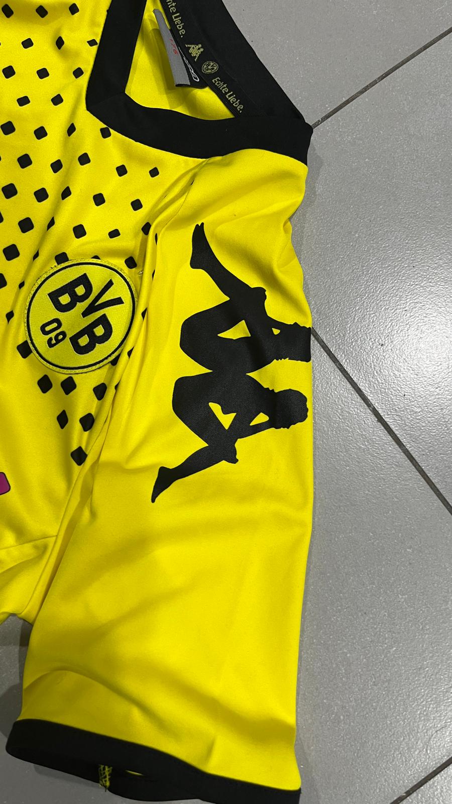 T-Shirt BVB Borussia Dortumund "Leitner 7" Football Jersey Vintage Y2K 90s 2000s (S)