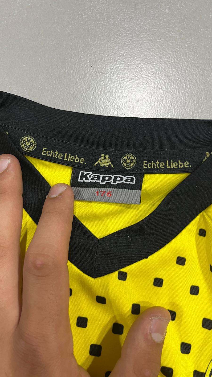 T-Shirt BVB Borussia Dortumund "Leitner 7" Football Jersey Vintage Y2K 90s 2000s (S)