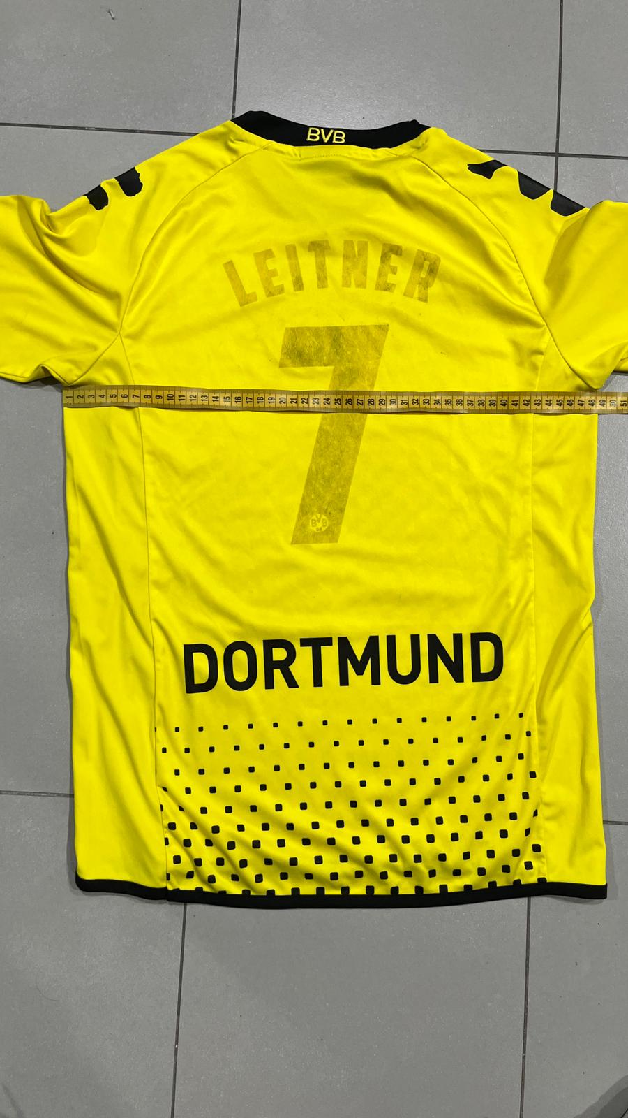 T-Shirt BVB Borussia Dortumund "Leitner 7" Football Jersey Vintage Y2K 90s 2000s (S)