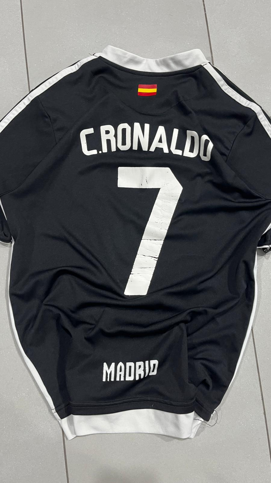 T-Shirt Real Madrid Cristiano Ronaldo 7 Football Vintage Y2K 90s 2000s American Style (XS)