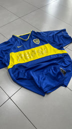T-Shirt Nike Engineered Pepsi Boca Juniors Football Vintage Y2K 90s 2000s American Style (S)