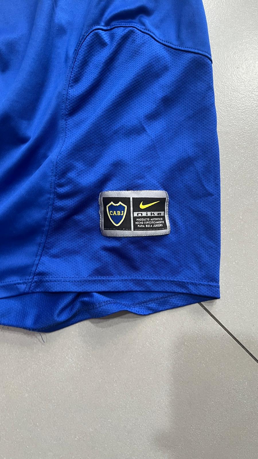 T-Shirt Nike Engineered Pepsi Boca Juniors Football Vintage Y2K 90s 2000s American Style (S)