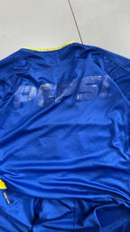 T-Shirt Nike Engineered Pepsi Boca Juniors Football Vintage Y2K 90s 2000s American Style (S)