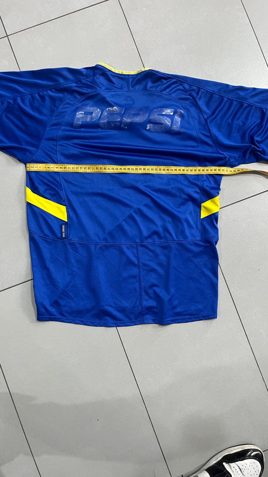 T-Shirt Nike Engineered Pepsi Boca Juniors Football Vintage Y2K 90s 2000s American Style (S)