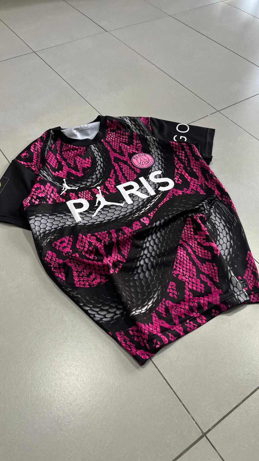 T-Shirt PSG Paris "Mbappè 7" Football Vintage Y2K 90s 2000s American Style (M)