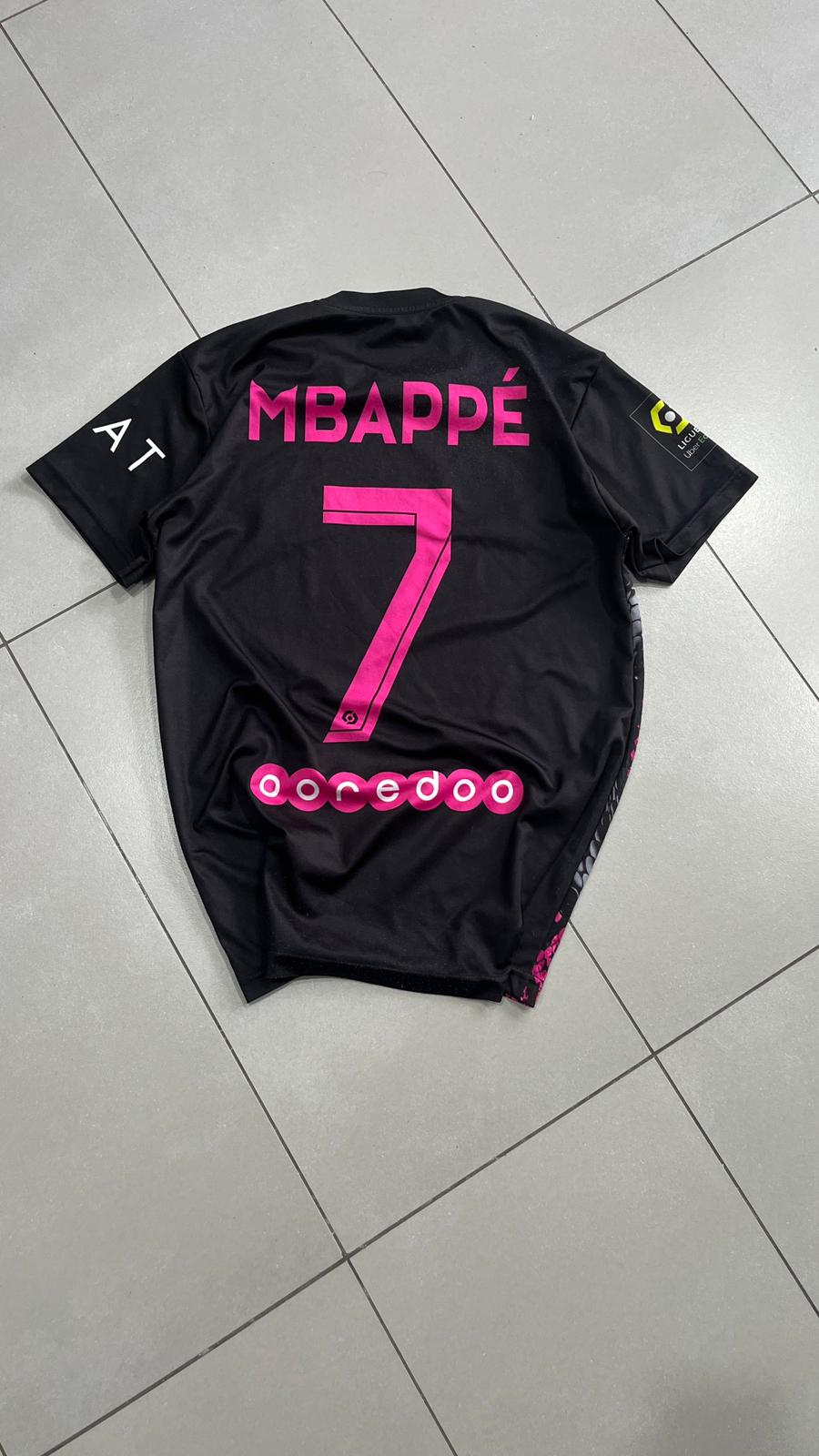 T-Shirt PSG Paris "Mbappè 7" Football Vintage Y2K 90s 2000s American Style (M)