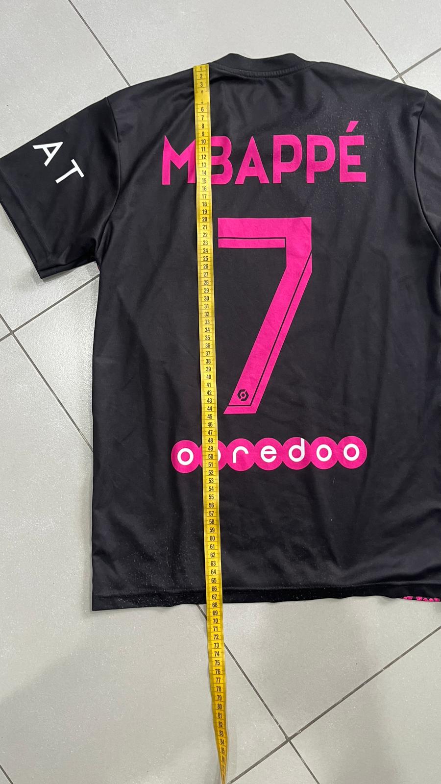 T-Shirt PSG Paris "Mbappè 7" Football Vintage Y2K 90s 2000s American Style (M)