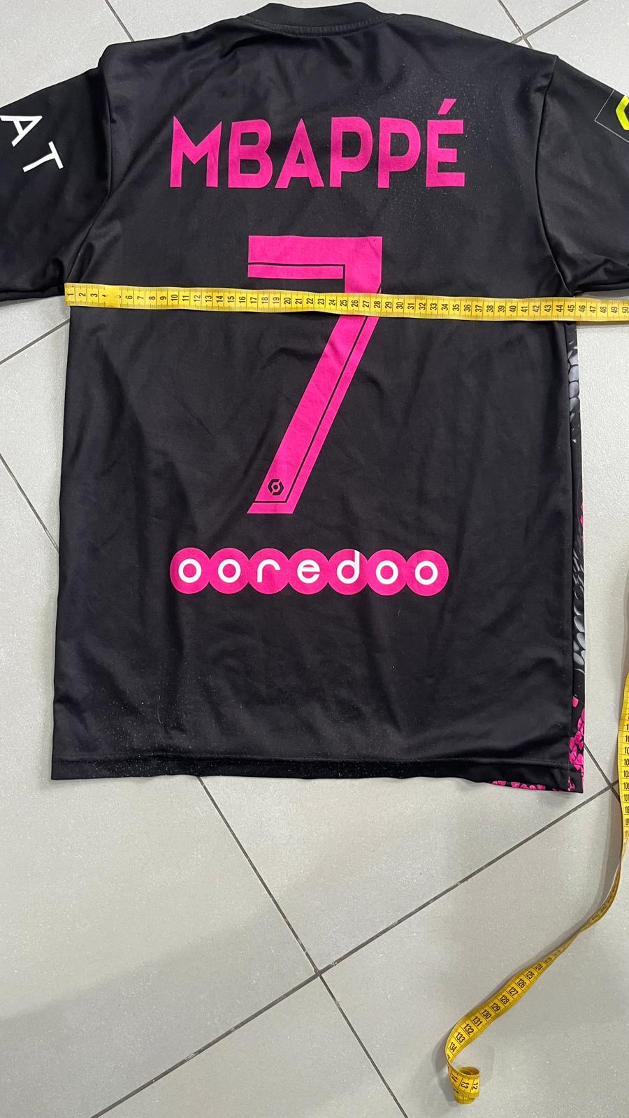 T-Shirt PSG Paris "Mbappè 7" Football Vintage Y2K 90s 2000s American Style (M)