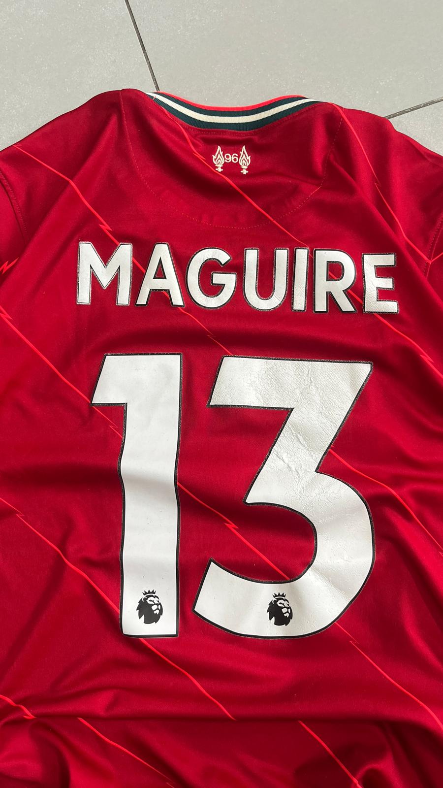 T-Shirt Nike Engineered Liverpool "Maguire 13" Football Vintage Y2K 90s 2000s American Style (M)